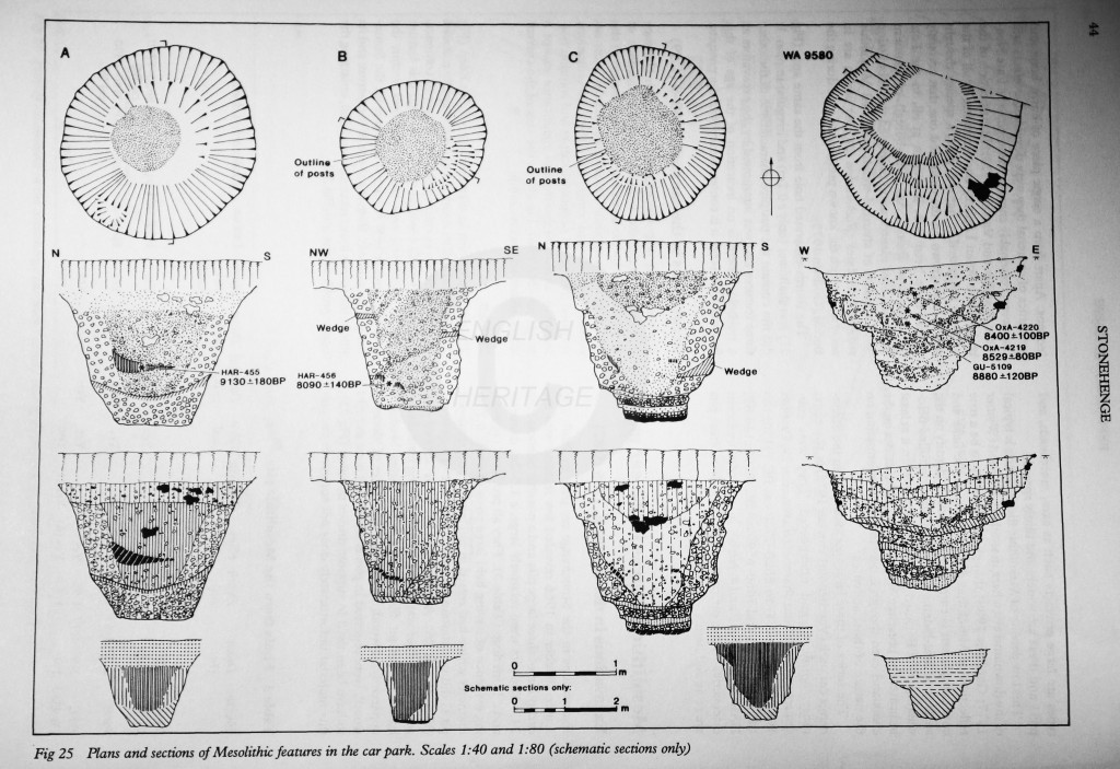 Mesolithic Post Holes Stonehenge Cross Section