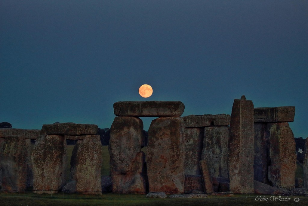 Monrise over Stonehenge Colin Wheeler