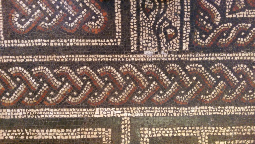 Roman mosaic floor at Dorset County Museum