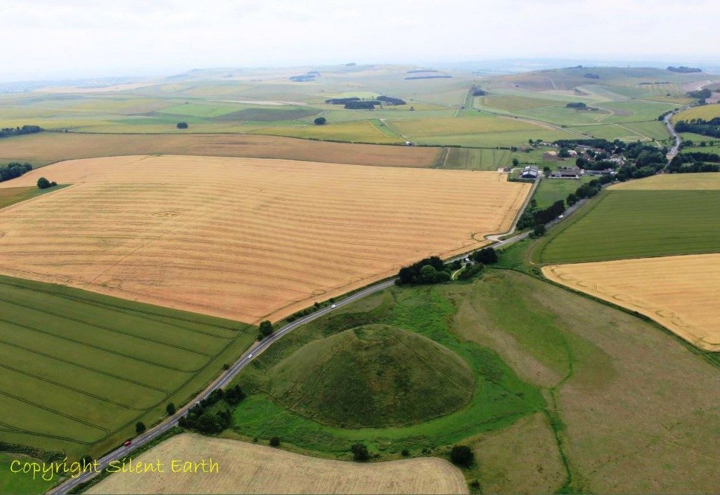 Silbury hill Wiltshire From The Air