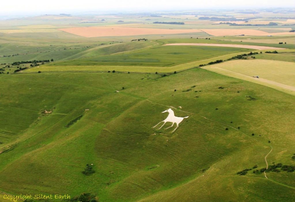 Alton Barnes white horse Wiltshire From The Air